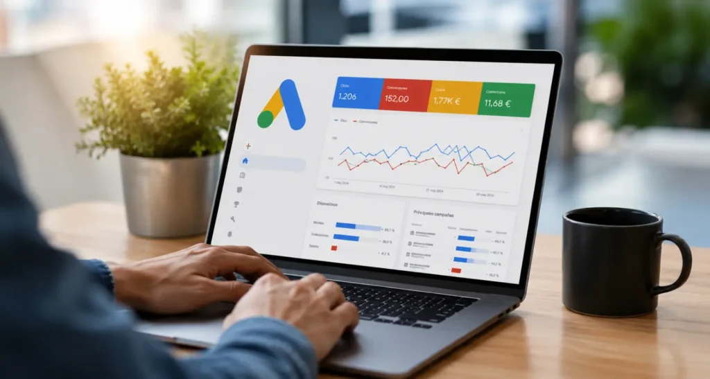 Google Ads para conseguir clientes · Beseoweb · Blog · Gráficos