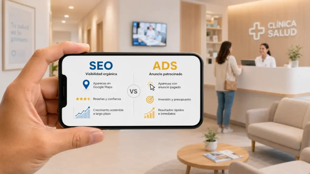 SEO para clínicas · Beseoweb · Blog · Ads Vs SEO